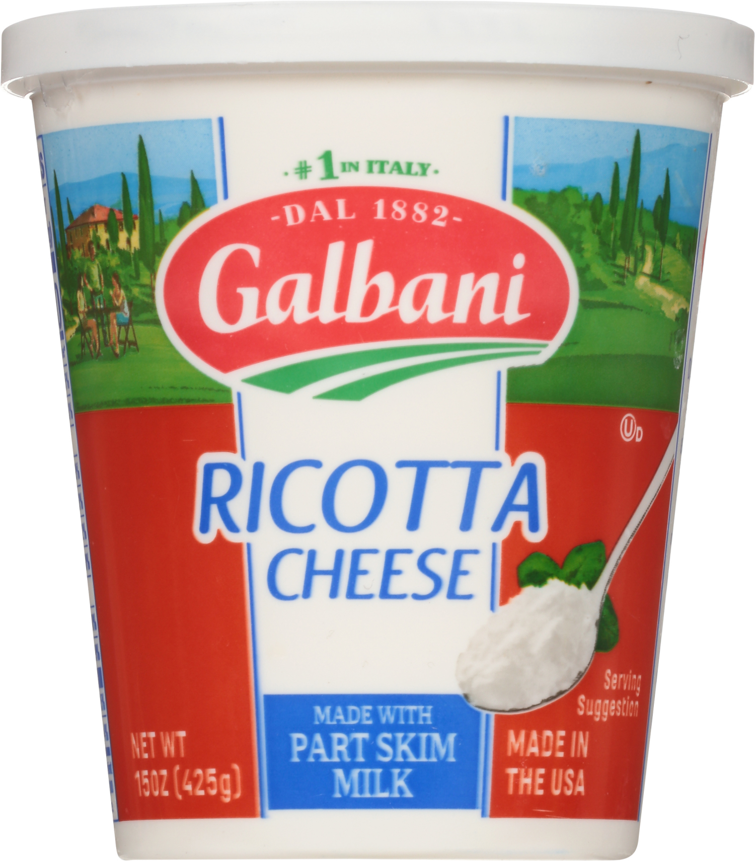 slide 1 of 2, Galbani Ricotta Cheese 15 oz, 15 oz