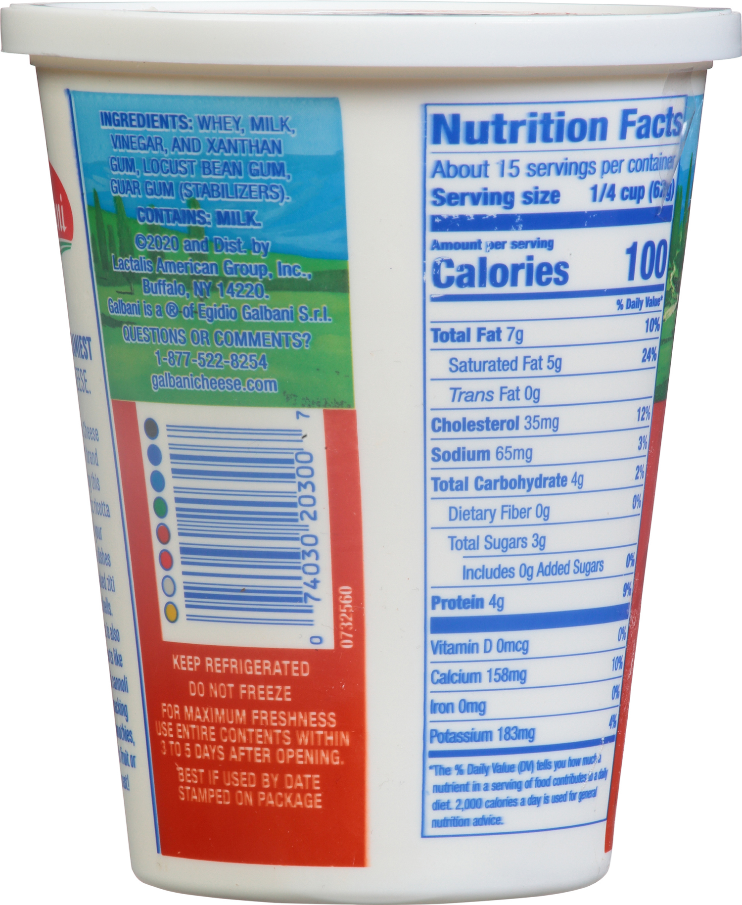 slide 2 of 2, Galbani Ricotta Cheese 32 oz, 32 oz