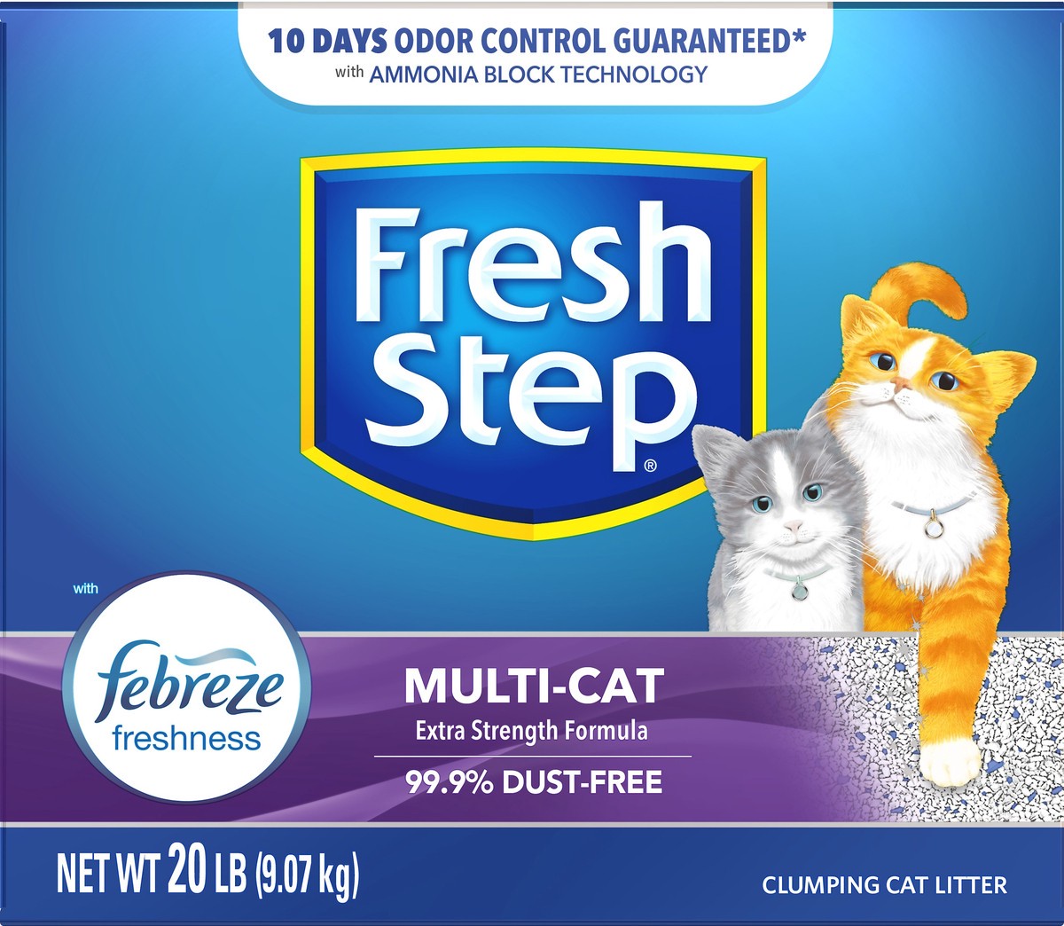 slide 3 of 8, Fresh Step Multiple Cat, 20 lb