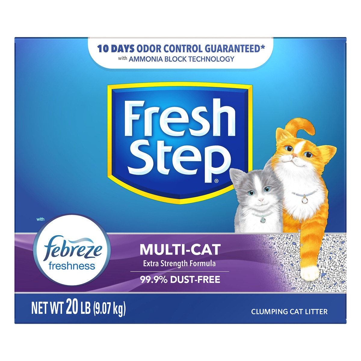 slide 4 of 8, Fresh Step Multiple Cat, 20 lb