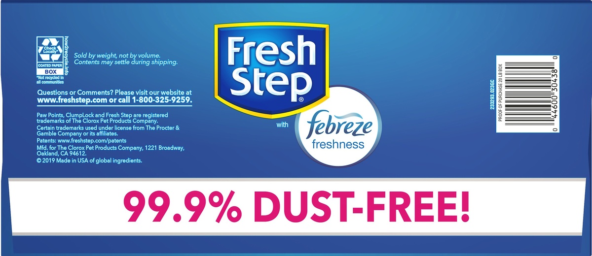 slide 4 of 6, Fresh Step Multi-Cat Scented Litter with the Power of Febreze, 20 lb