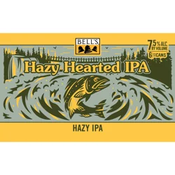 Bell's Hazy Hearted IPA Beer 6 - 12 fl oz Cans