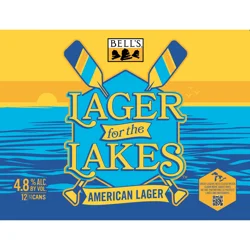Bell's Lager For the Lakes Beer, 12 Pack, 12 fl oz Cans, 5% ABV