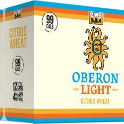 Oberon Light Citrus Wheat Beer 12pk 12oz Cans