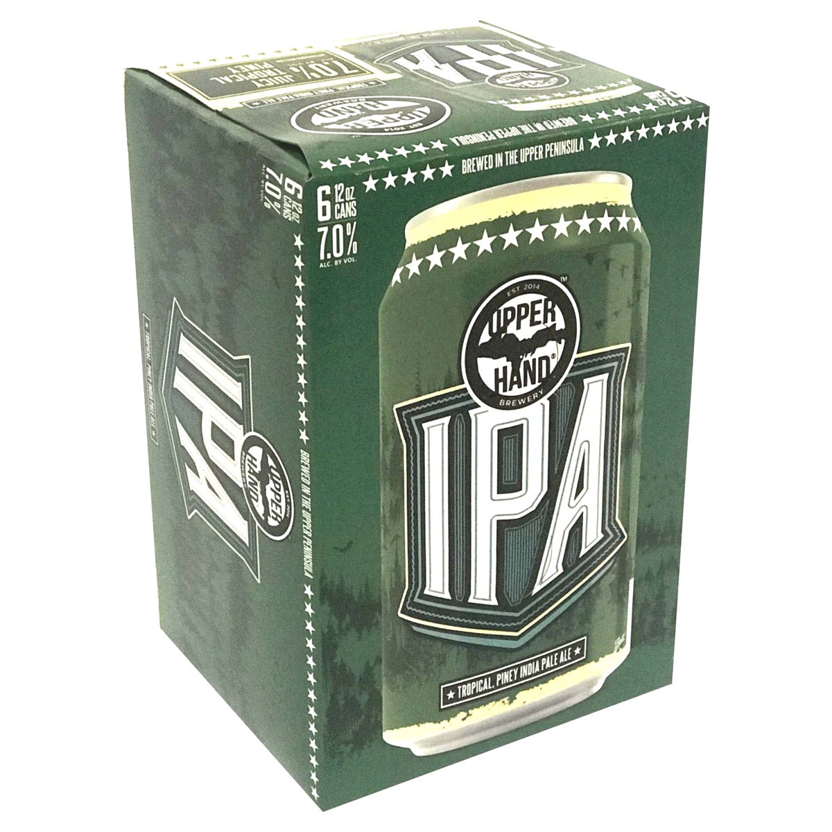 slide 2 of 5, Upper Hand IPA Beer, 6 Pack, 12 fl oz Cans, 6 ct; 12 oz