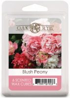 slide 1 of 1, Oak And Rye Blush Peony Scented Wax Cube Melts - 6 Pk, 2.5 oz