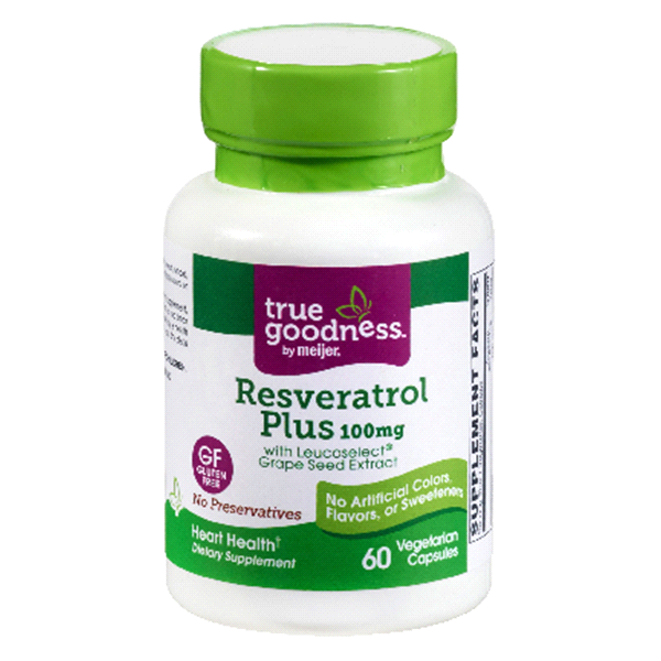 slide 1 of 1, True Goodness Resveratrol Plus Vcap, 60 ct; 100 mg