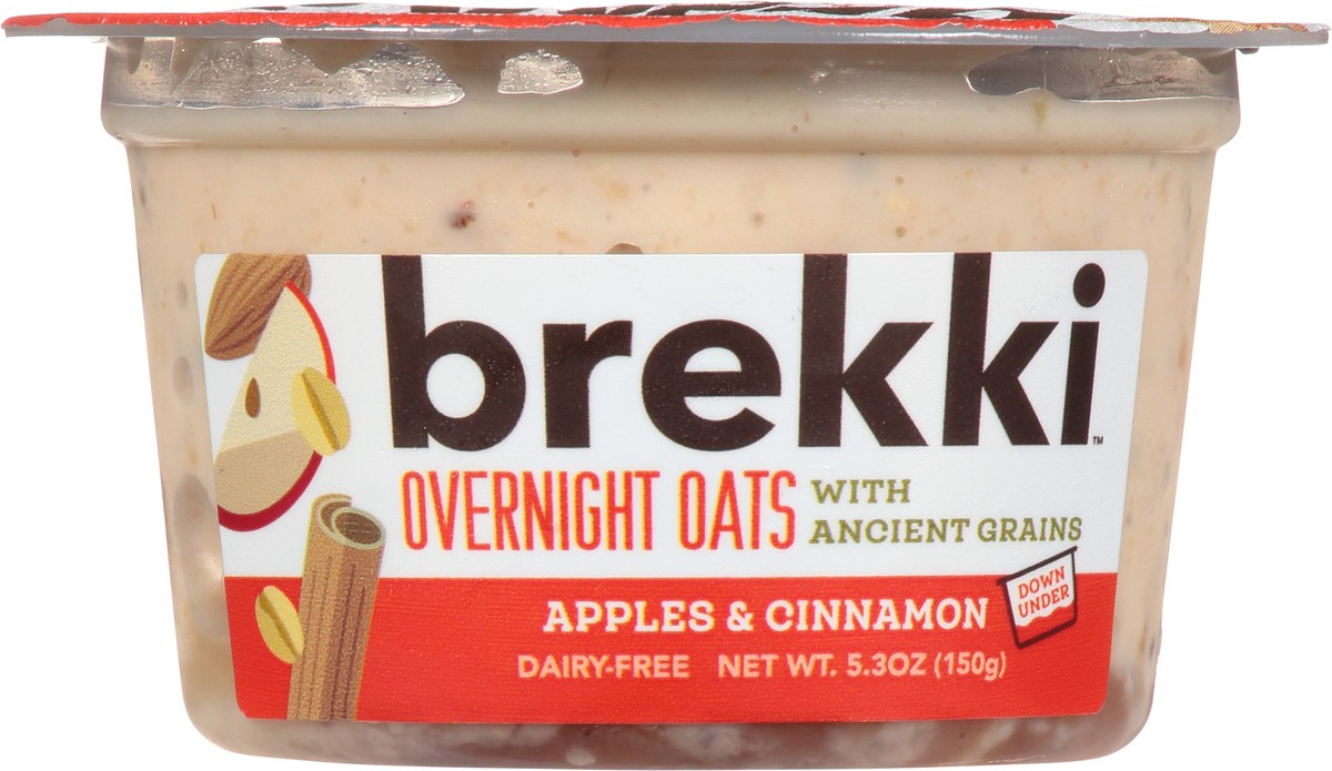 slide 3 of 9, brekki Apples & Cinnamon Ready-to-eat Oats, 1 ct