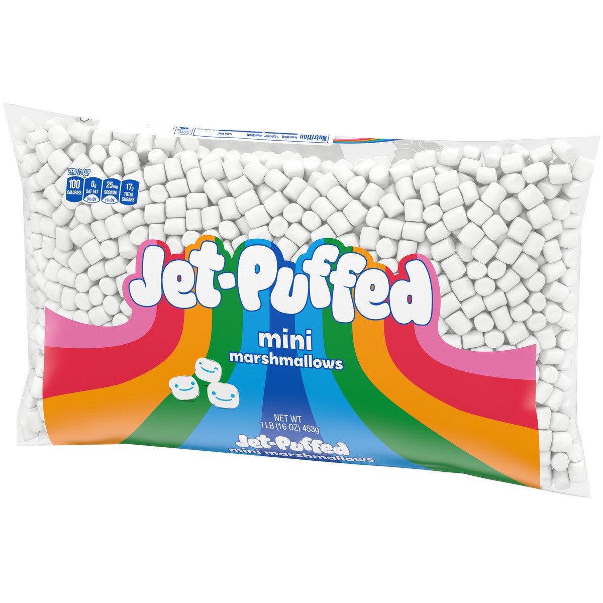 slide 3 of 9, Jet-Puffed Mini Marshmallows, 1 lb Bag, 1 lb