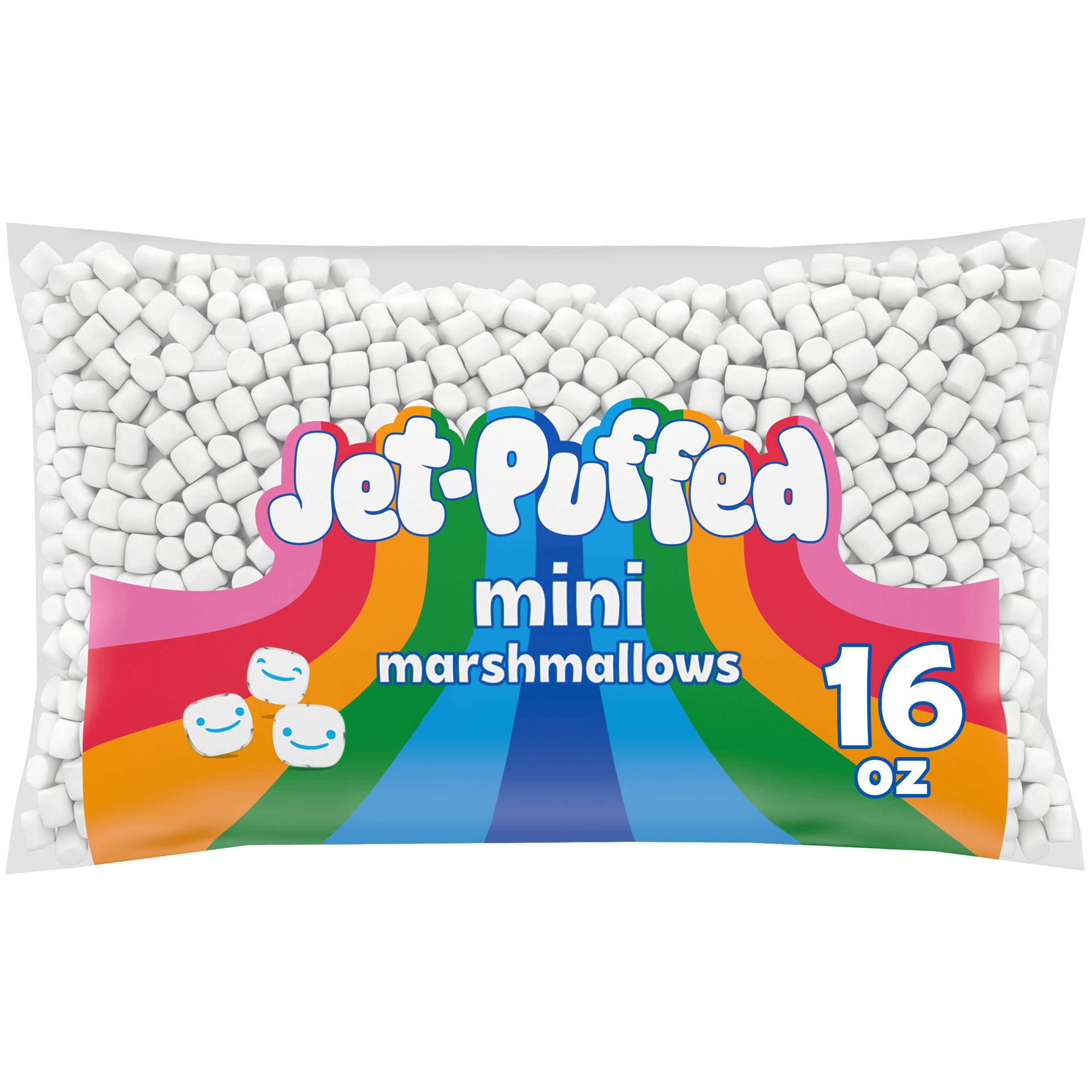 slide 1 of 9, Jet-Puffed Mini Marshmallows, 1 lb Bag, 1 lb