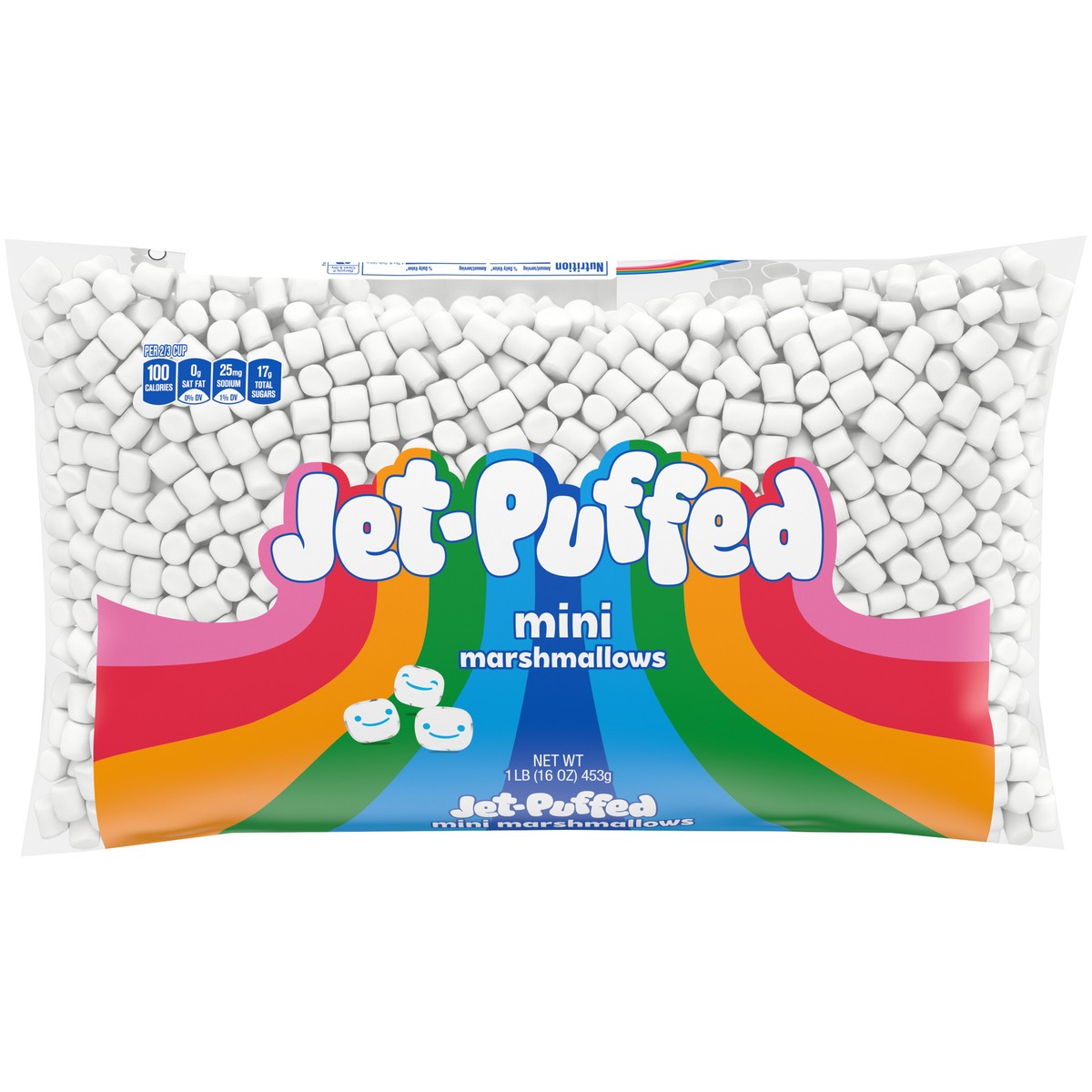slide 1 of 9, Jet-Puffed Mini Marshmallows, 1 lb Bag, 1 lb