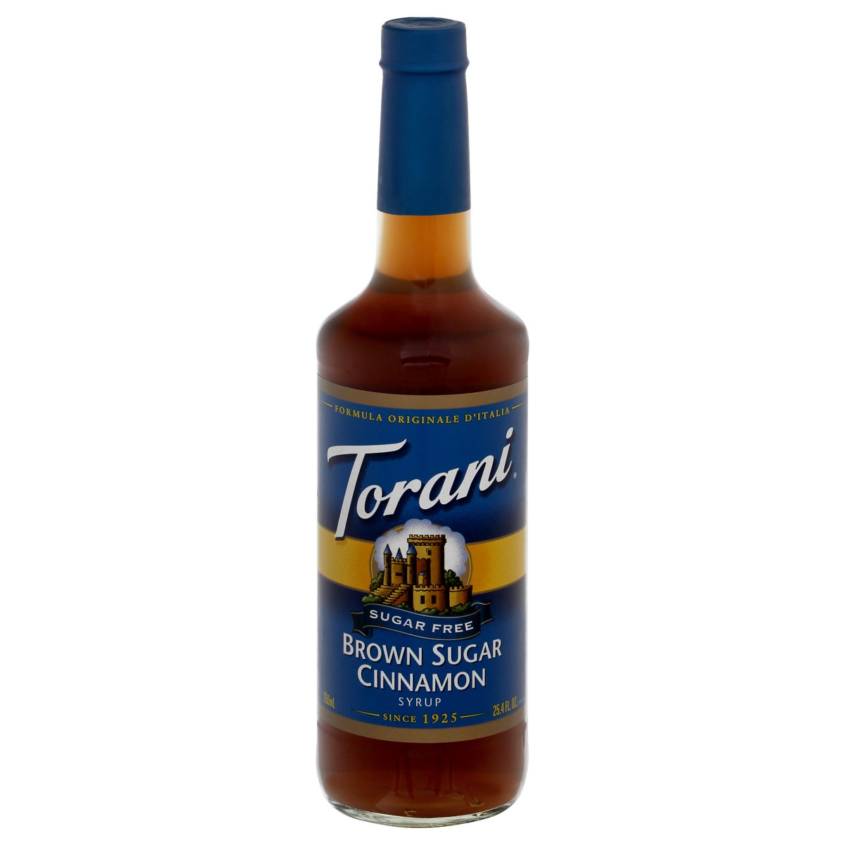 slide 6 of 9, Torani Sugar Free Brown Sugar Cinnamon Syrup 25.4 fl oz, 750 ml