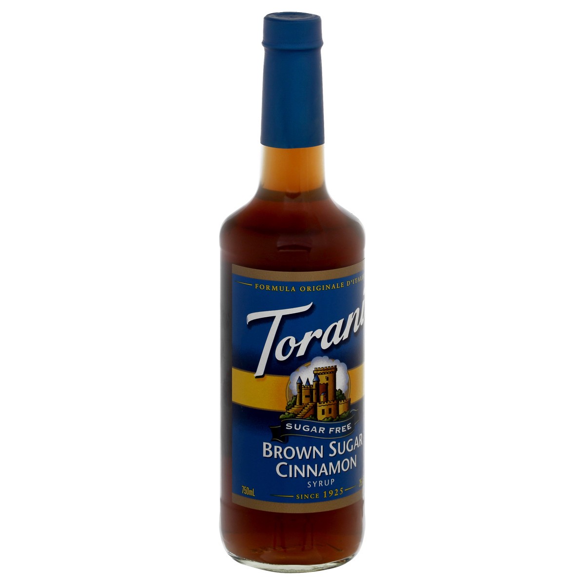 slide 5 of 9, Torani Sugar Free Brown Sugar Cinnamon Syrup 25.4 fl oz, 750 ml
