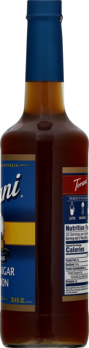 slide 4 of 9, Torani Sugar Free Brown Sugar Cinnamon Syrup 25.4 fl oz, 750 ml