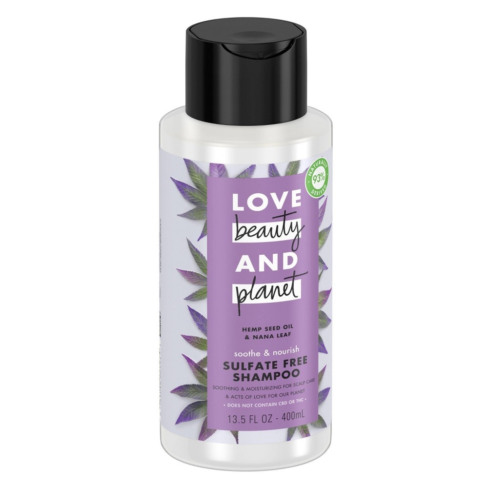 slide 4 of 8, Love Beauty and Planet 100% Biodegradable Shampoo Hemp Seed Oil & Nana Leaf, 13.5 oz, 13.5 oz