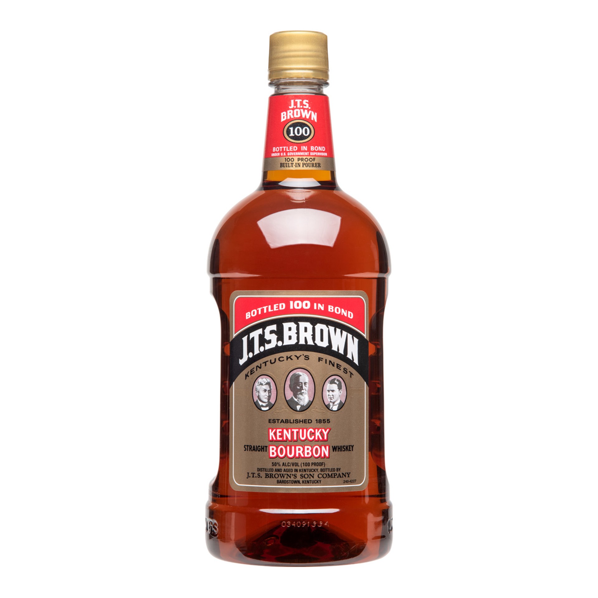 slide 1 of 2, J.T.S. Brown Bourbon, 1.75 liter