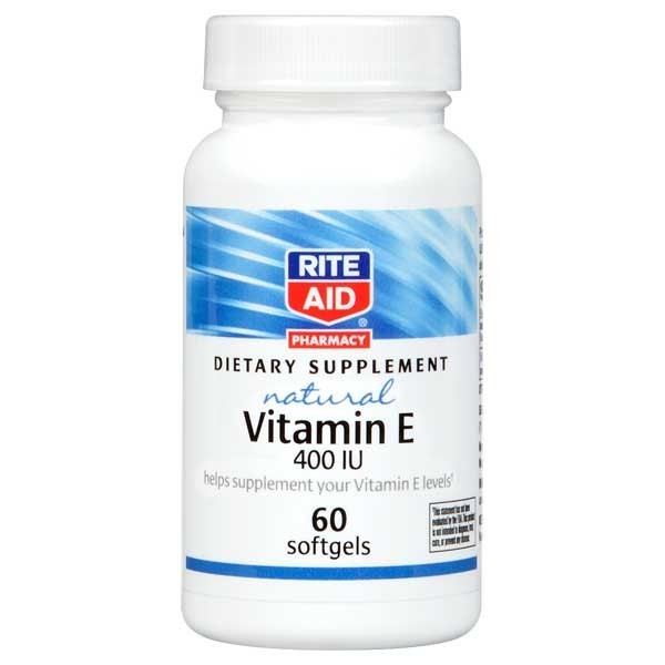 slide 1 of 1, Rite Aid Ra Nat Vit E 400Iu, 60 ct