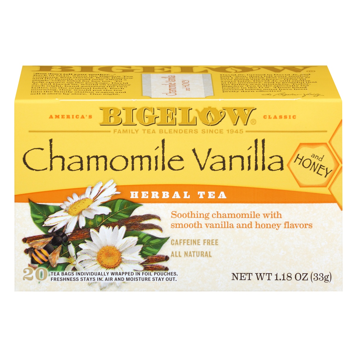 slide 1 of 7, Bigelow Herbal Tea Chamomile Vanilla And Honey Tea Bags, 