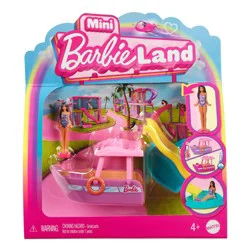 Mattel Mini Barbieland Doll And Boat Toy