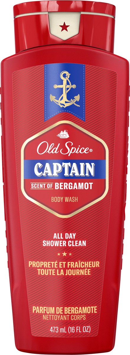 slide 2 of 3, Old Spice Men's Body Wash, Captain Scent, 473ml (16 fl. oz), 16 fl oz