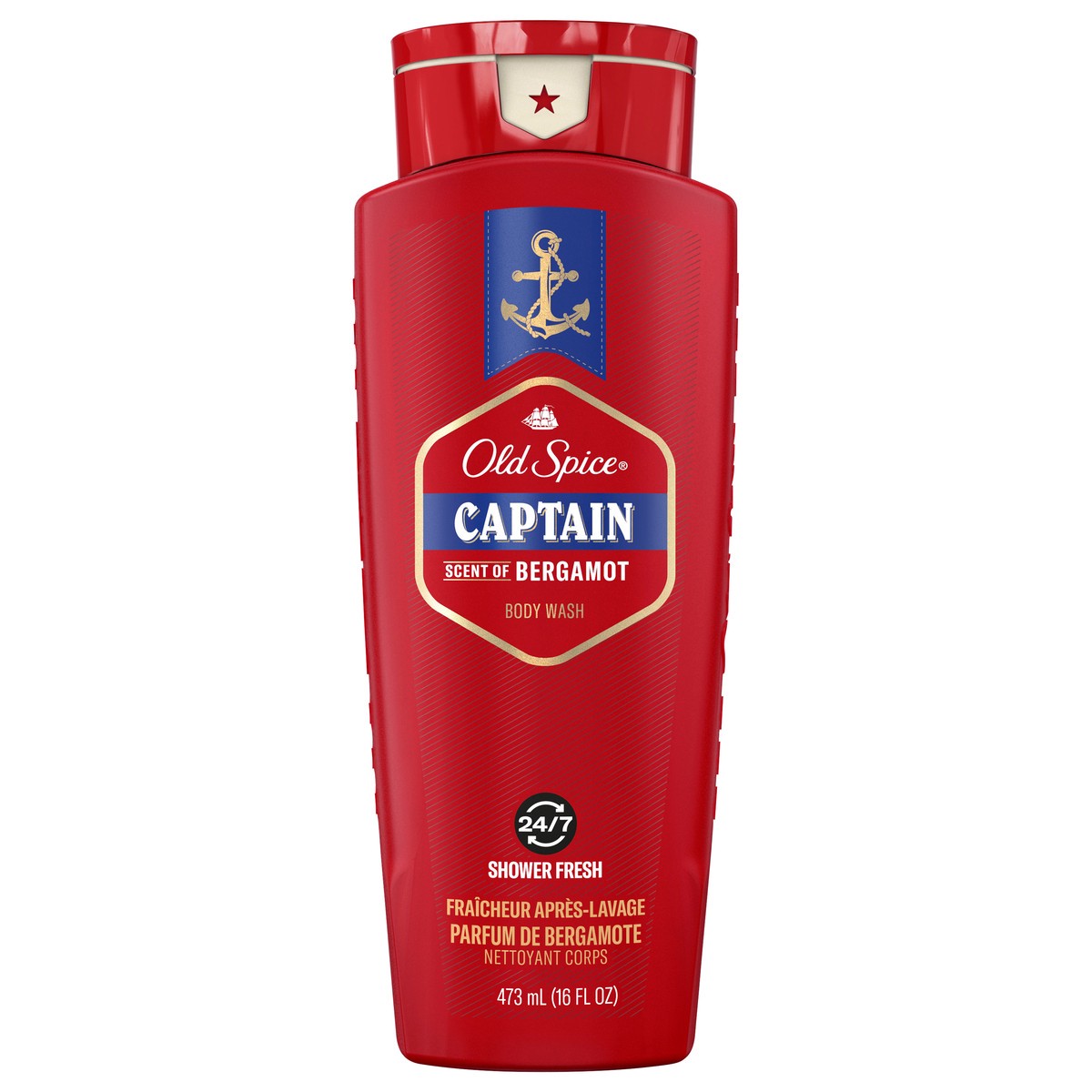 slide 1 of 3, Old Spice Men's Body Wash, Captain Scent, 473ml (16 fl. oz), 16 fl oz