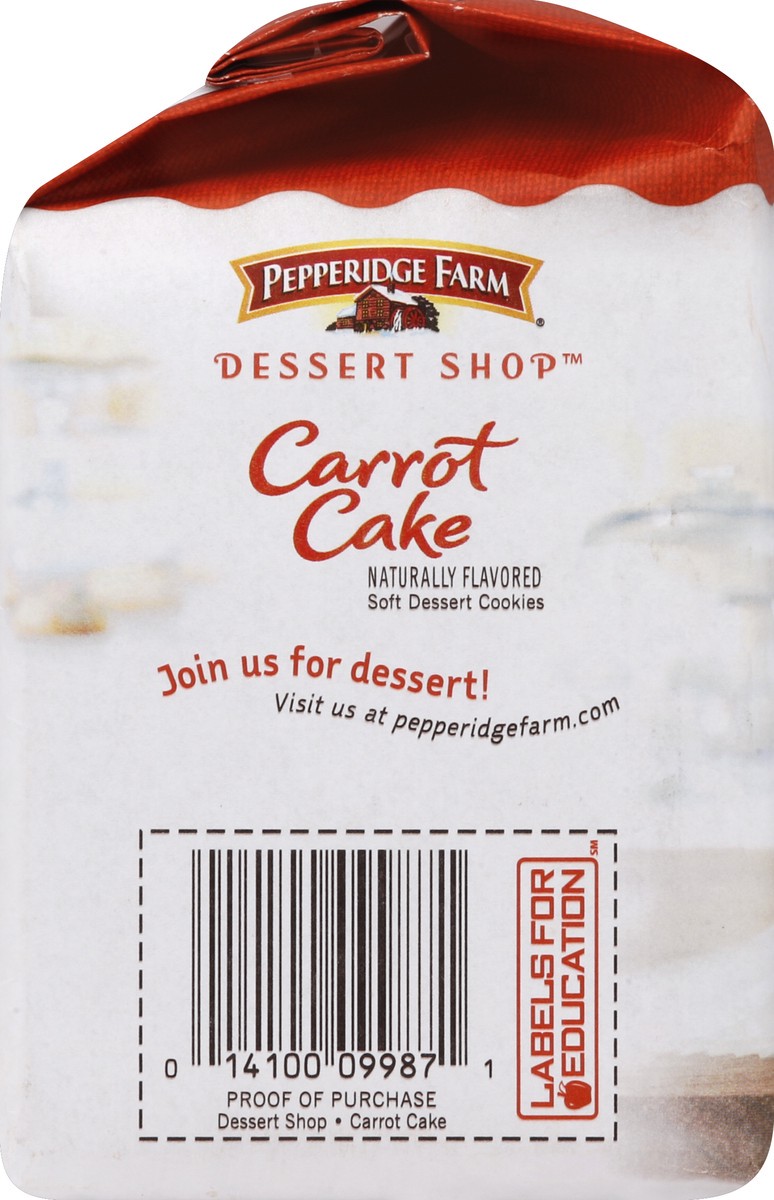 slide 3 of 5, Pepperidge Farm Dessert Shop Cookies, Soft Dessert, Carrot Cake, 8.6 oz