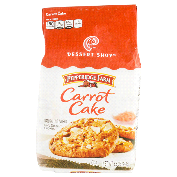 slide 1 of 5, Pepperidge Farm Dessert Shop Cookies, Soft Dessert, Carrot Cake, 8.6 oz