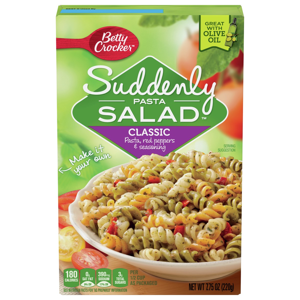 slide 1 of 3, Suddenly Salad Betty Crocker Suddenly Pasta Salad, Classic, 7.75 oz., 7.75 oz