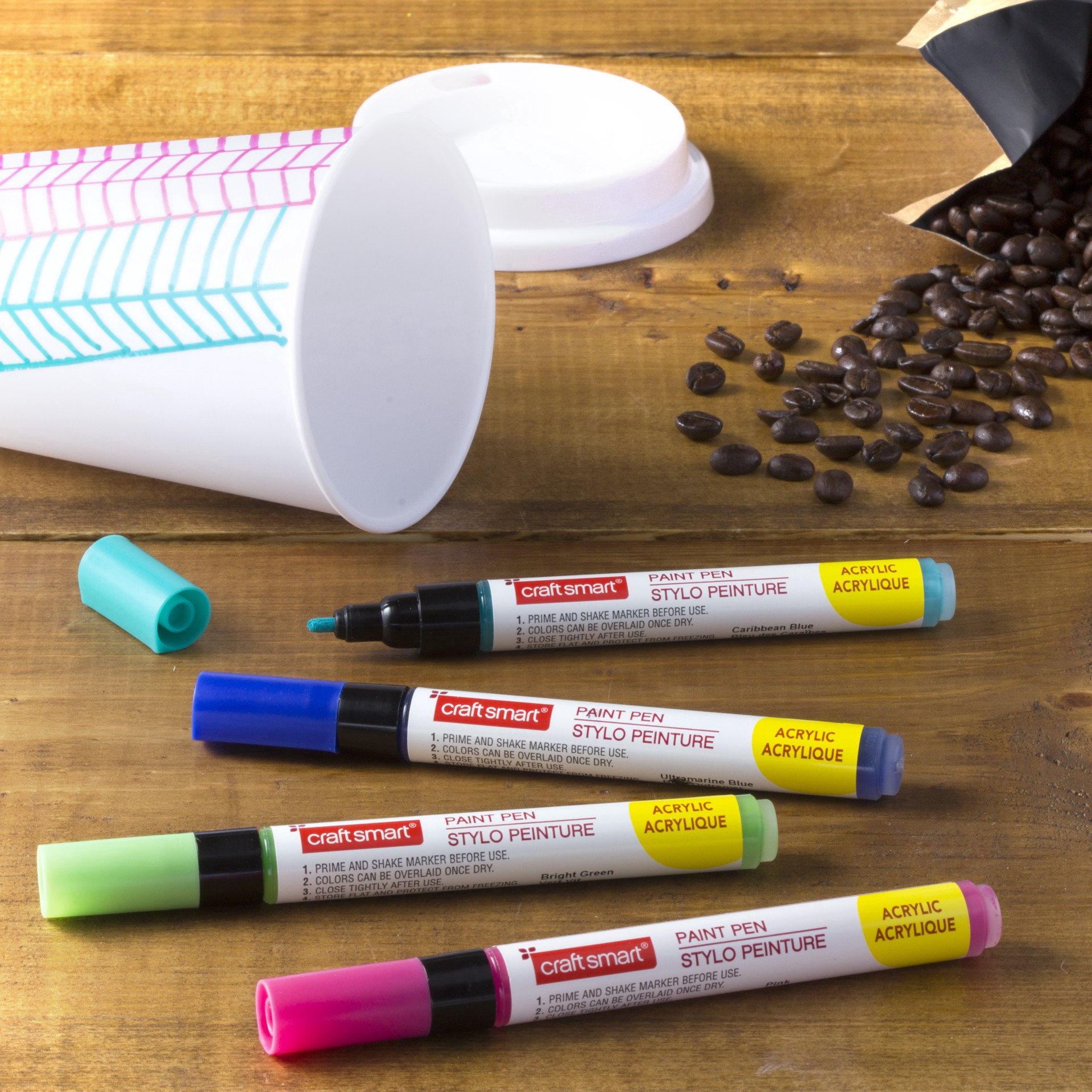 slide 9 of 9, 1.2mm Permanent Paint Pens Secondary Set By Craft Smart, 1.2mm