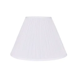 Home Ivory Replacement Mushroom Pleat Hardback Shade, 8" X 18" X 13"
