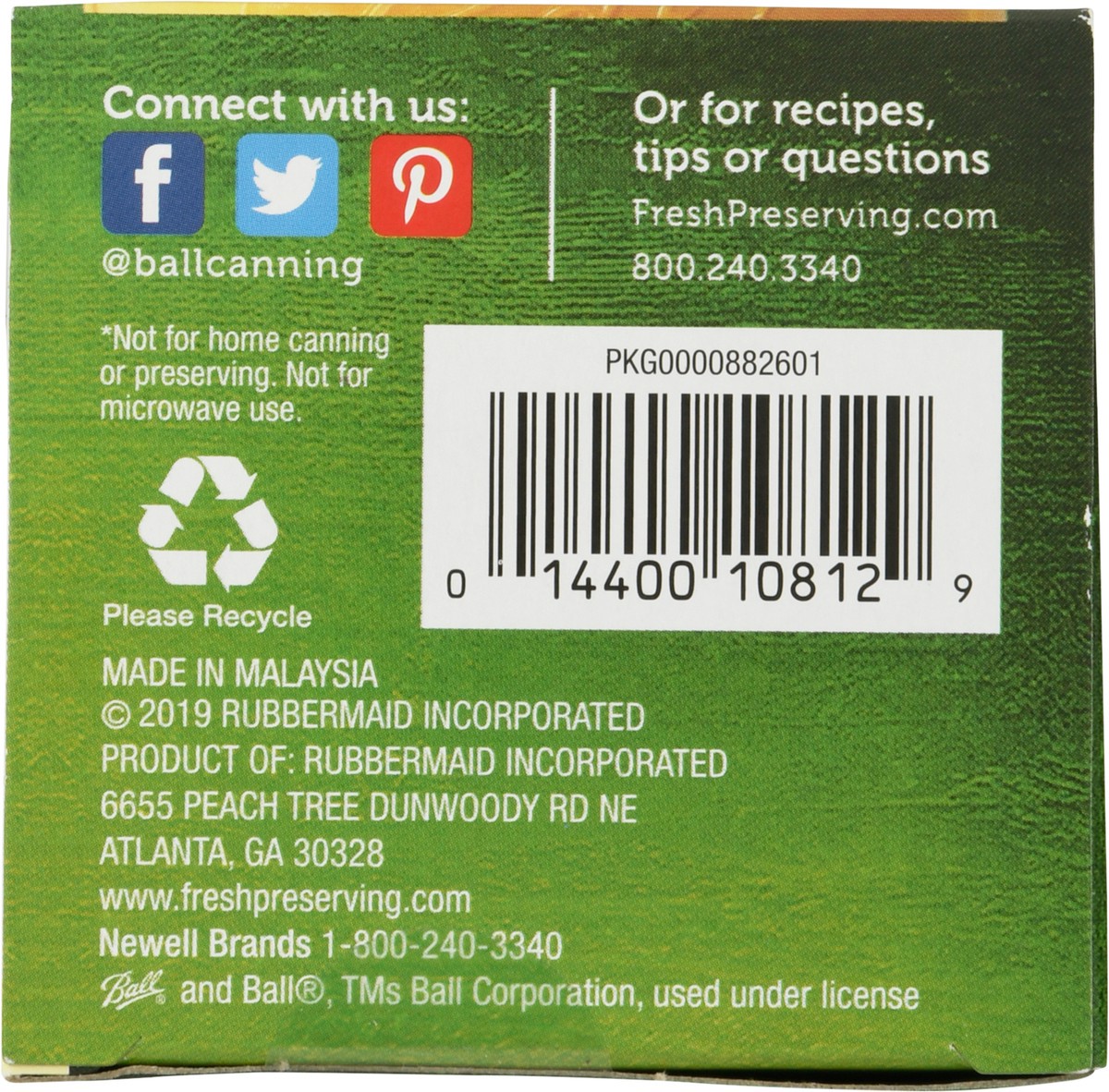 slide 7 of 9, Ball Leaf-Proof Storage Regular Mouth Lids 6 Each, 6 ct