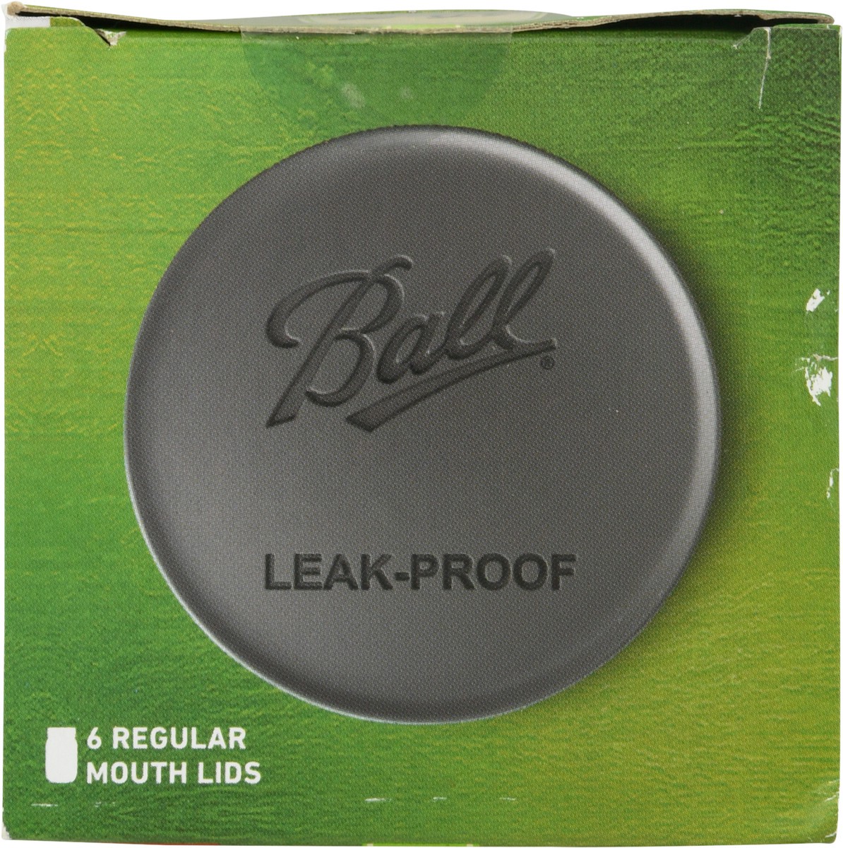 slide 9 of 9, Ball Leaf-Proof Storage Regular Mouth Lids 6 Each, 6 ct