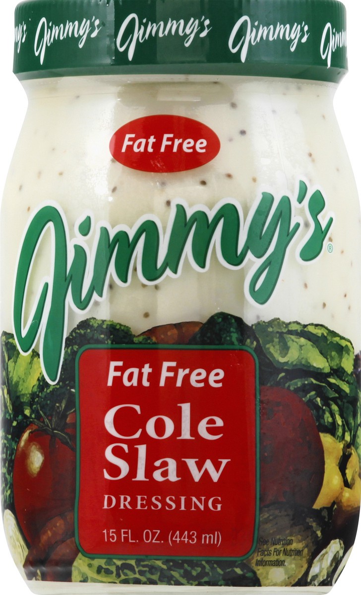 slide 1 of 13, Jimmy's Fat Free Cole Slaw Dressing, 15 oz