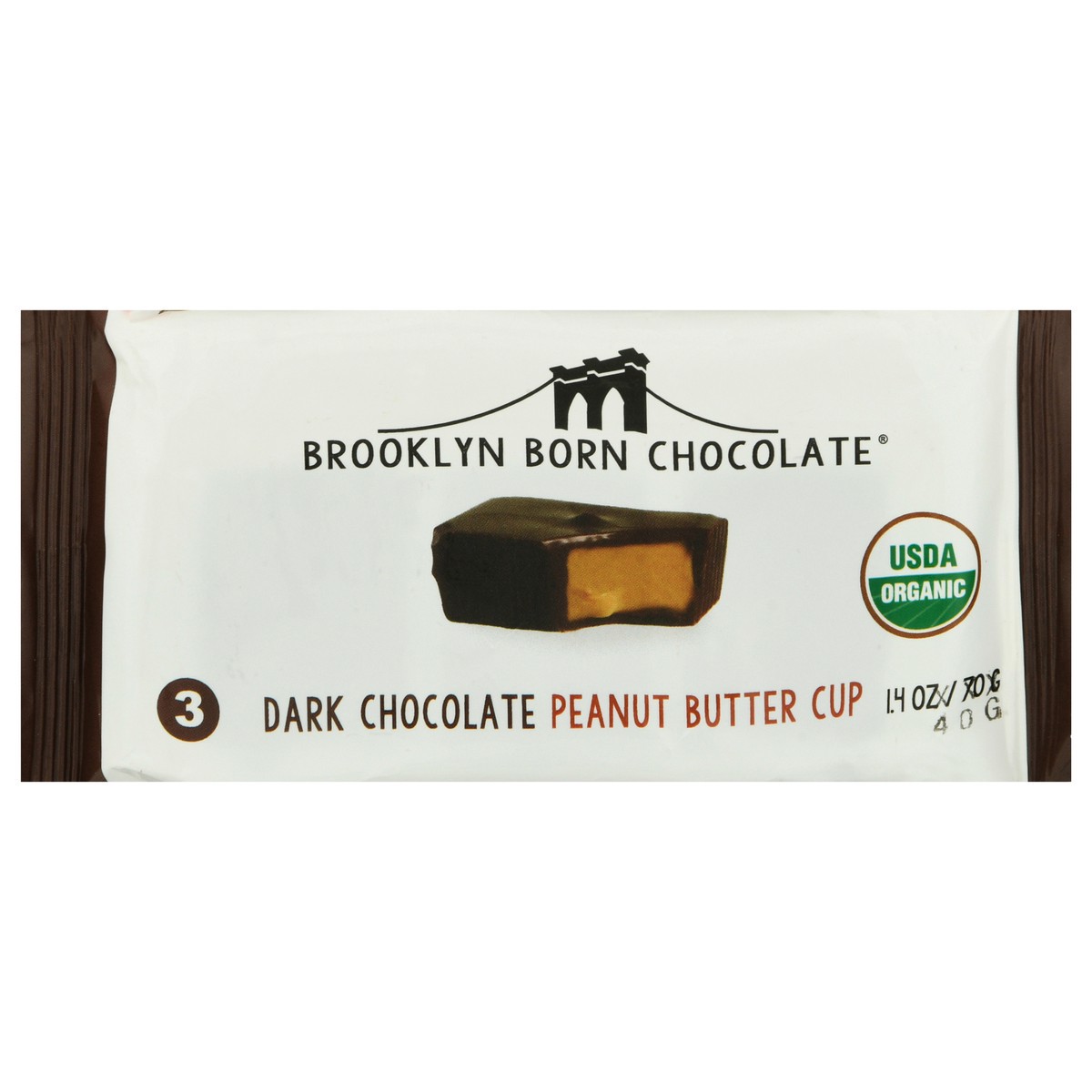 slide 11 of 11, Brooklyn Born Chocolate Dark Chocolate Peanut Butter Cup 3 ea, 3 ct