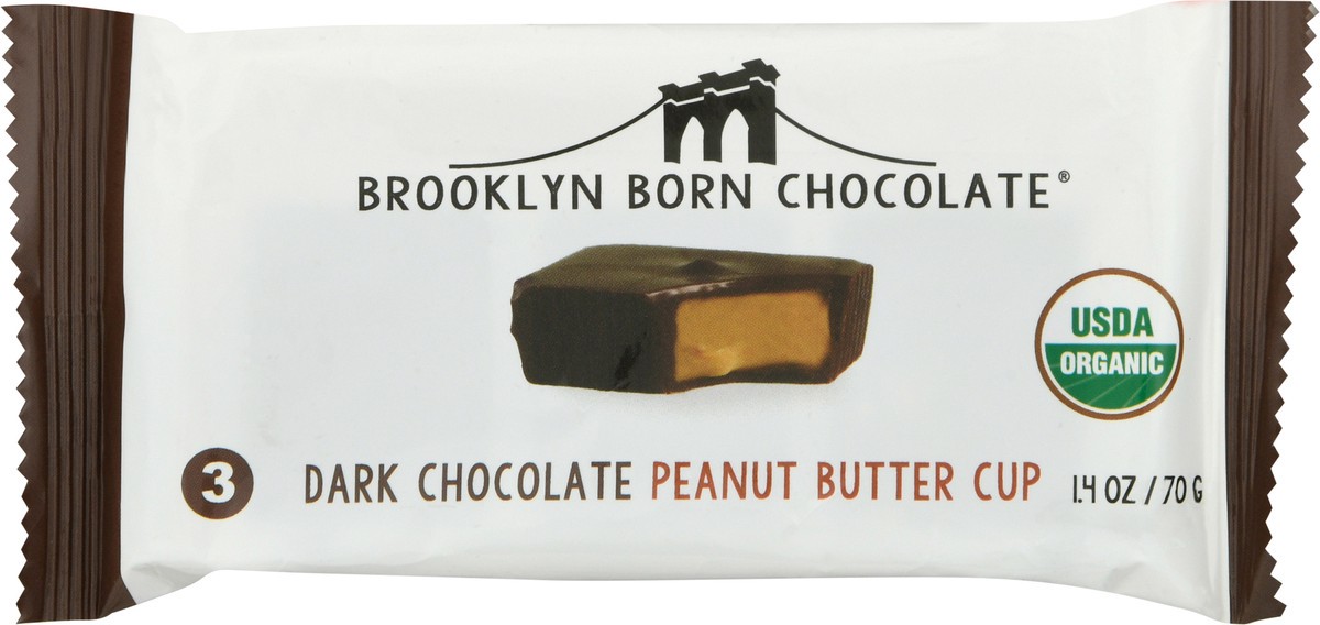 slide 1 of 11, Brooklyn Born Chocolate Dark Chocolate Peanut Butter Cup - 3 ct, 3 ct