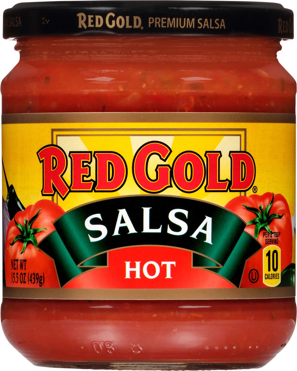 slide 1 of 11, Red Gold Hot Salsa 15.5 oz. Jar, 15.5 oz