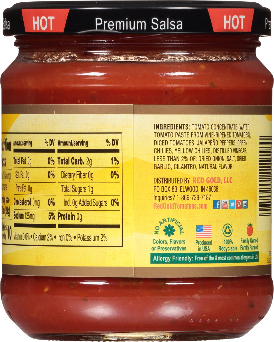 slide 11 of 11, Red Gold Hot Salsa 15.5 oz. Jar, 15.5 oz