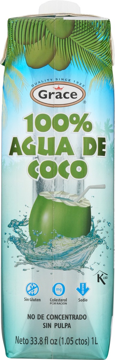 slide 8 of 9, Grace Coconut Water No Pulp Carton- 33.8 fl oz, 33.8 fl oz