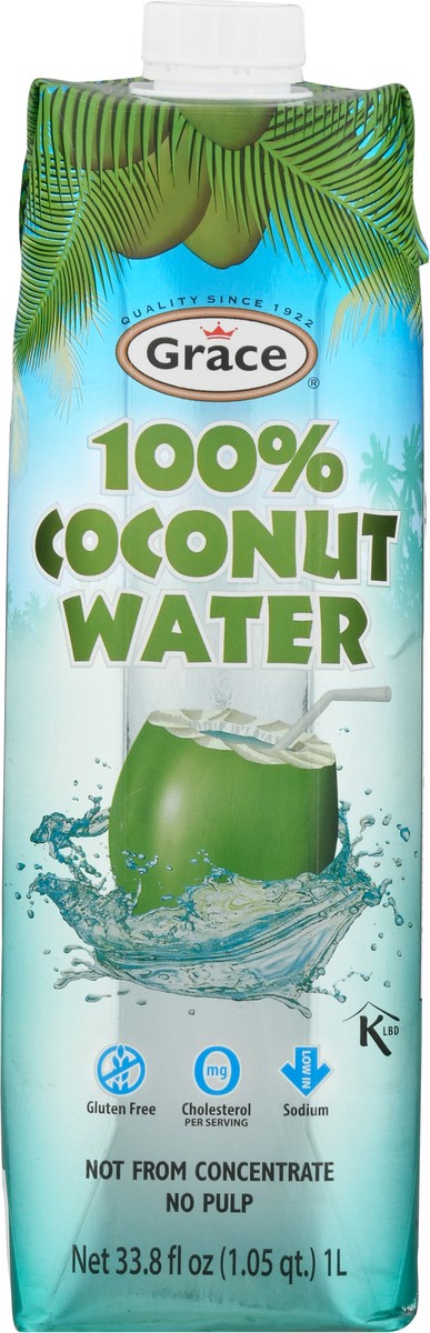 slide 6 of 9, Grace Coconut Water No Pulp Carton- 33.8 fl oz, 33.8 fl oz