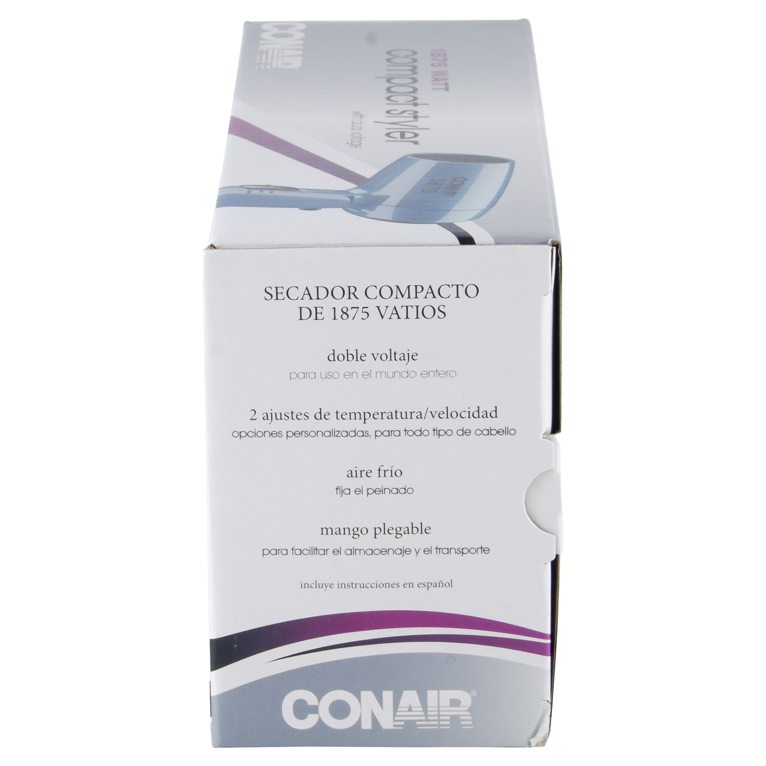 slide 3 of 3, Conair Compact Styler Folding Handle Hair Dryer, 1 ct