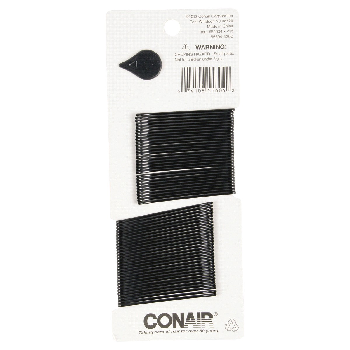 slide 2 of 2, Conair Black Pin & Hold 60 Each, 60 ct