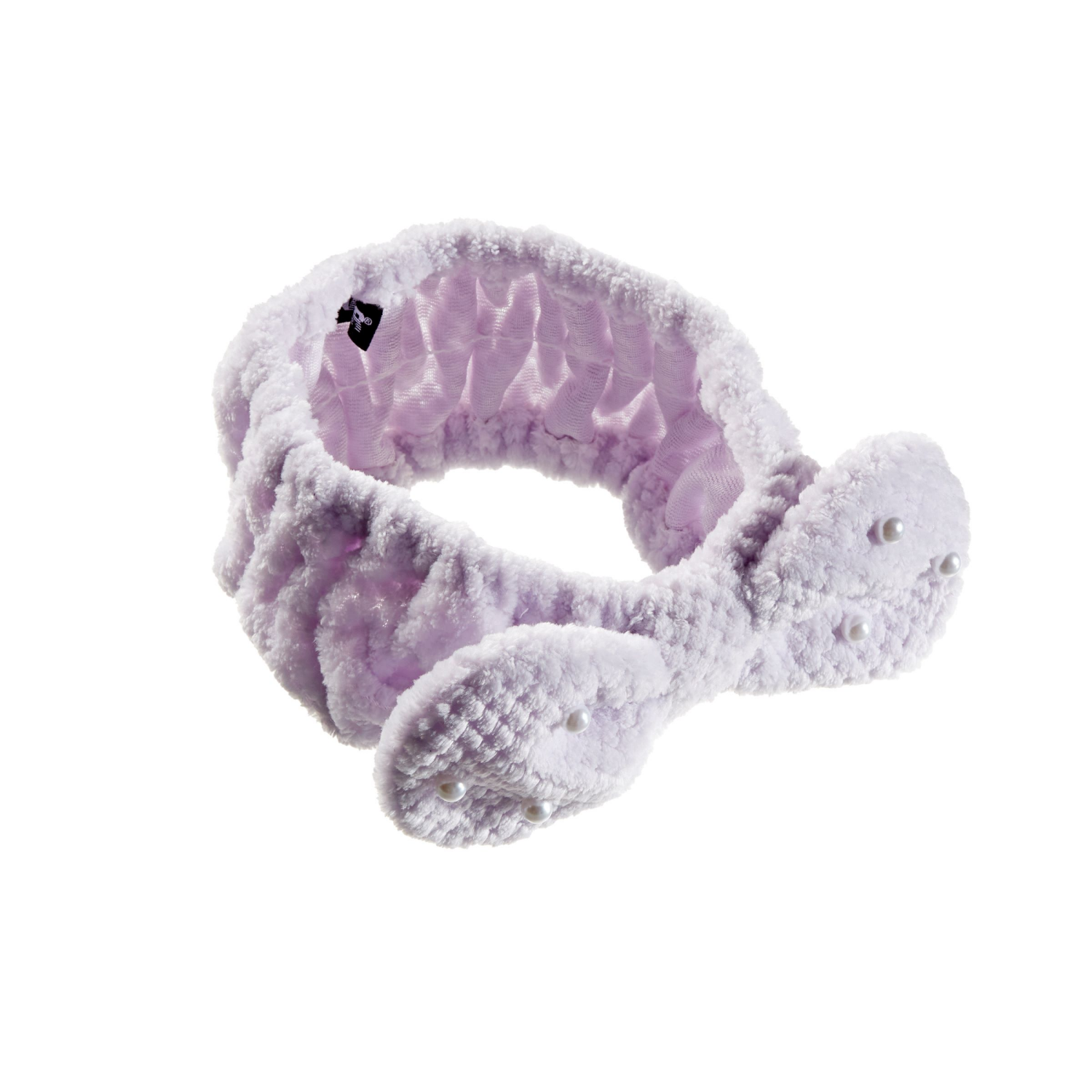 slide 2 of 2, scünci Scunci Spa Headwrap with Faux Pearls Lavender 1pk, 1 ct