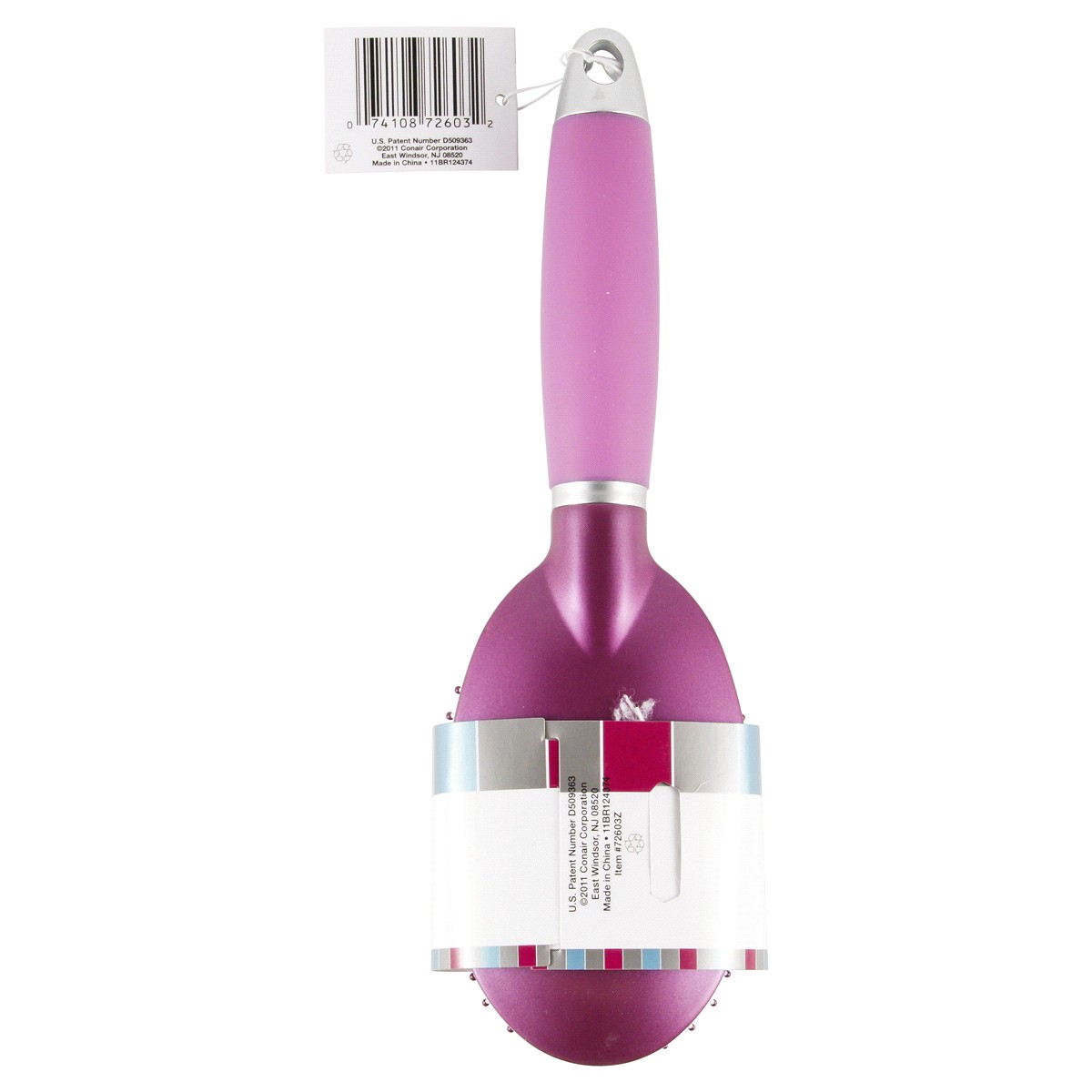 slide 4 of 5, Conair Gel Grip Cushion Brush, 1 ct