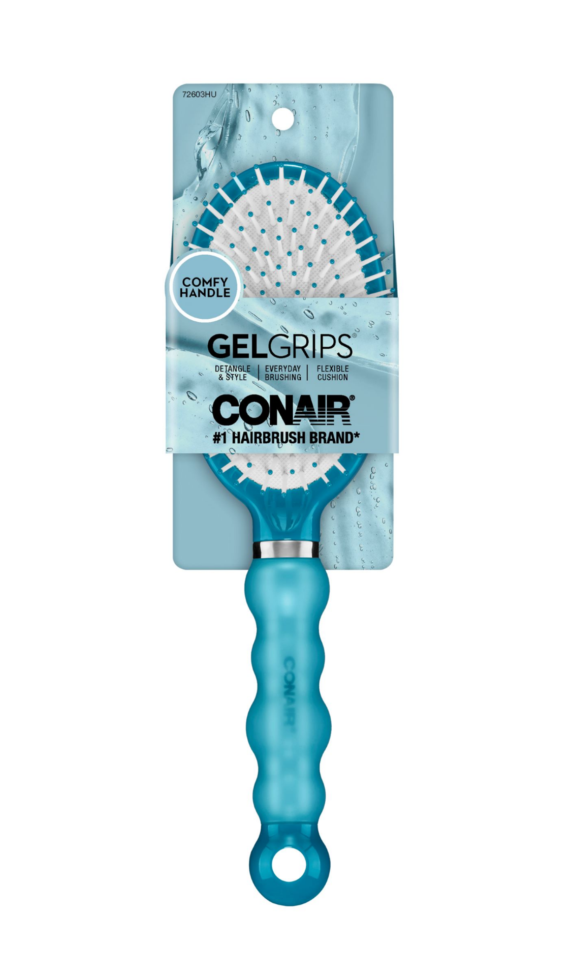 slide 1 of 5, Conair Gel Grip Cushion Brush, 1 ct