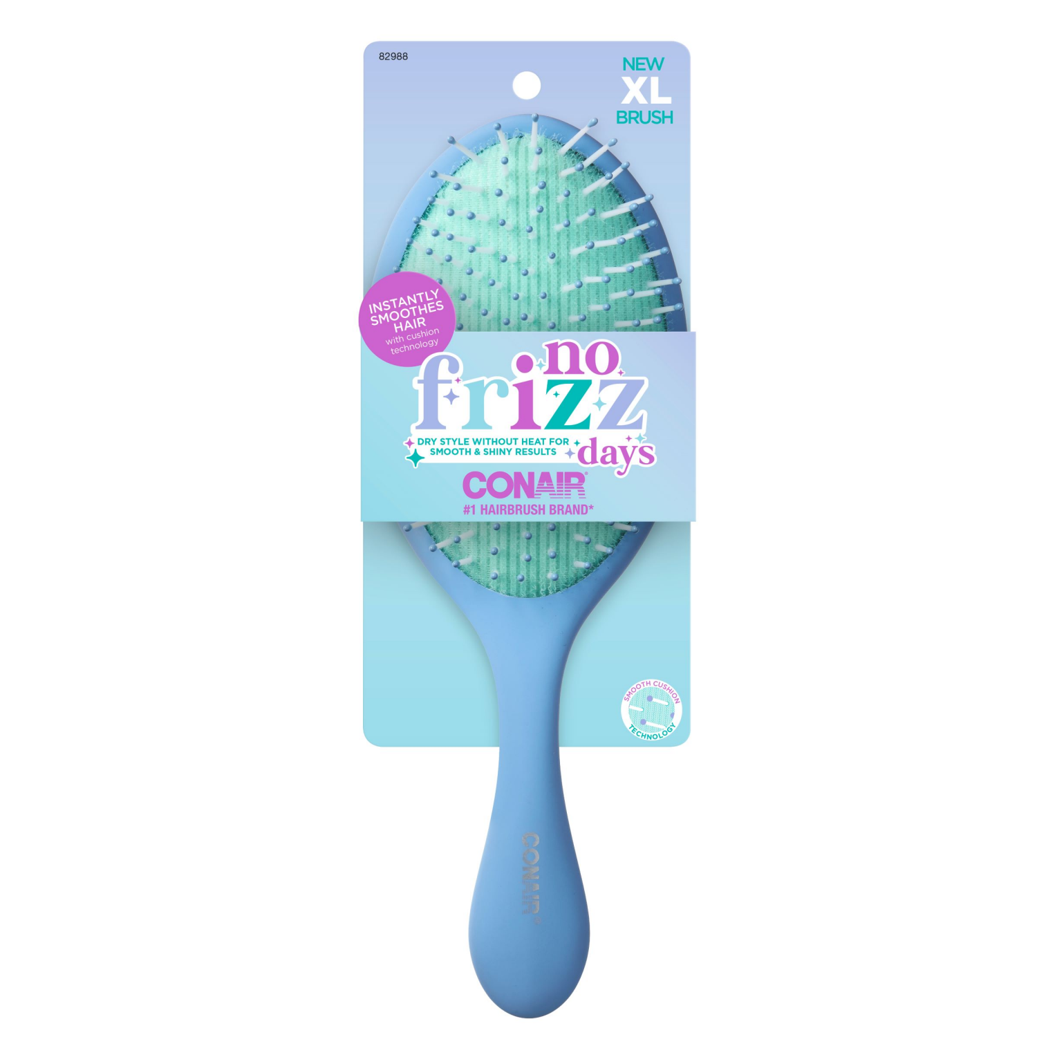 slide 1 of 1, Conair No Frizz Days XL Hairbrush 1 Each, 1 ct