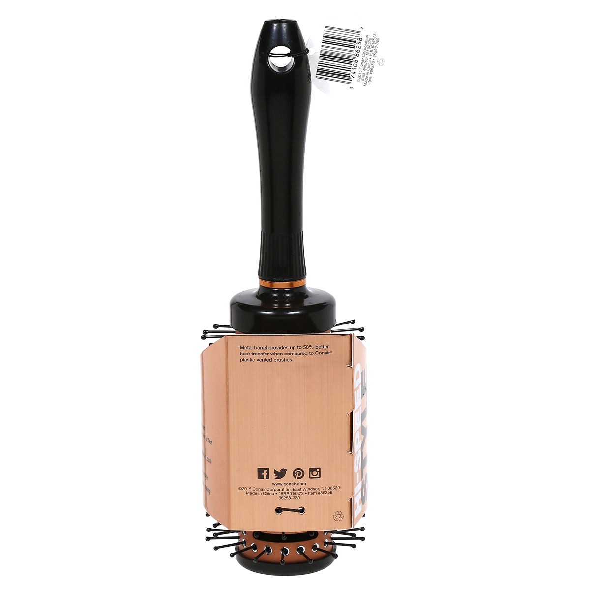 slide 6 of 6, Conair Quick Blow-Dry Vented Round Brush, 1 ct