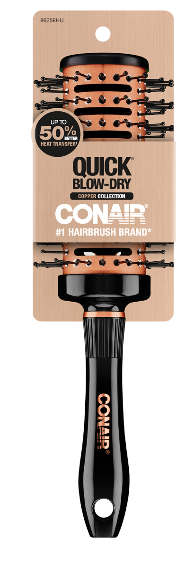 slide 1 of 6, Conair Quick Blow-Dry Vented Round Brush, 1 ct