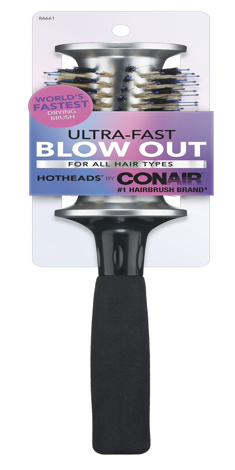 slide 1 of 2, Conair Hot Head Pro Styling Medium Speed Porcupine Brush, 1 ct