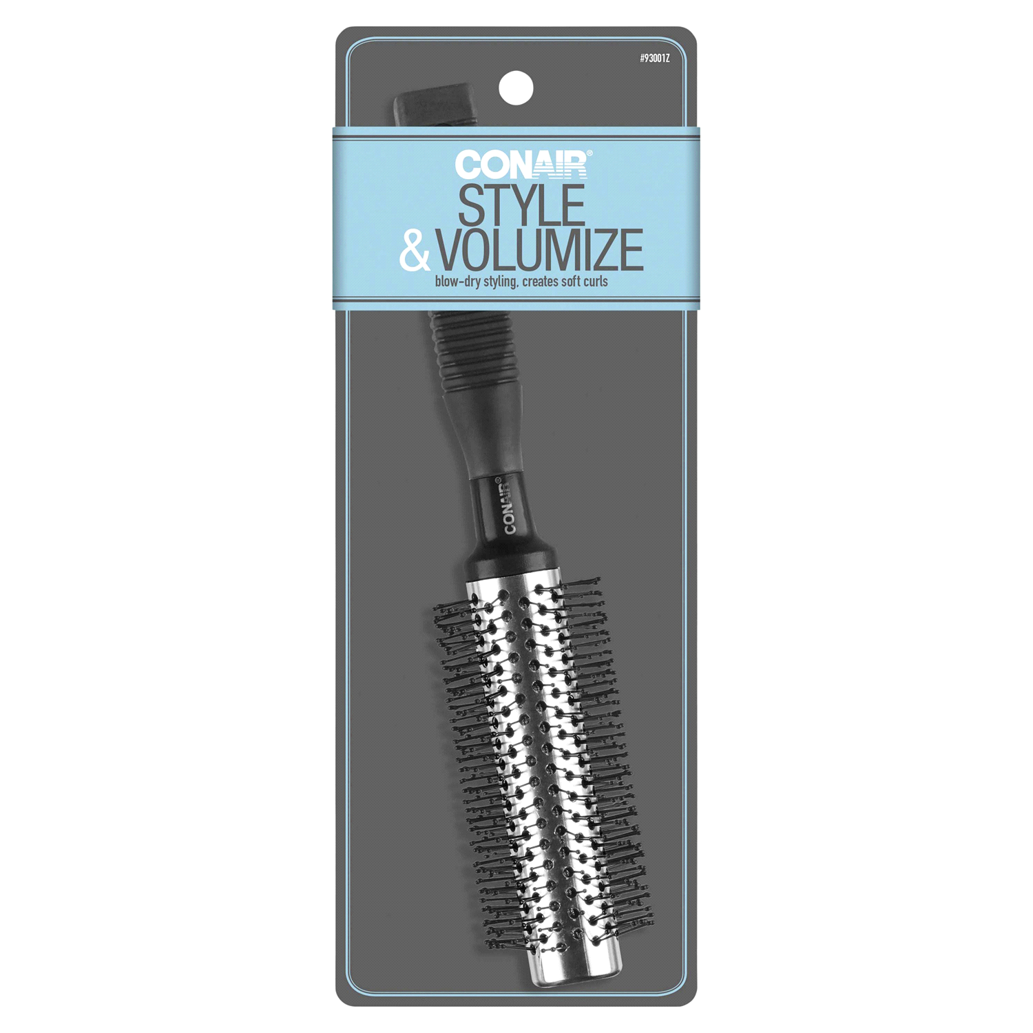 slide 1 of 2, Conair Style & Volumize Full Round Metal Barrel Brush 1 ea, 1 ct