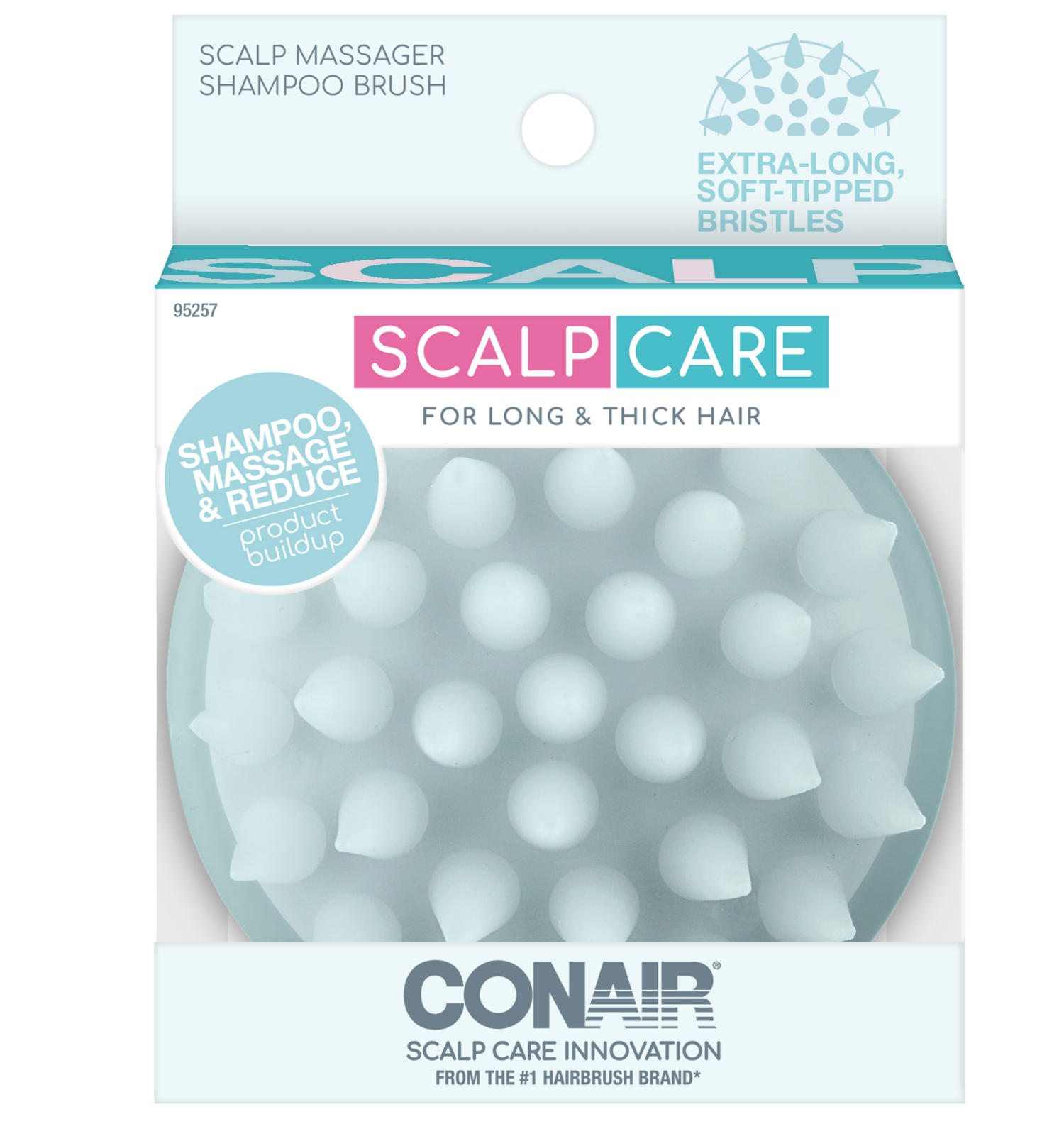 slide 1 of 3, Conair Scalp Massager Shampoo Brush 1 Each, 1 ct
